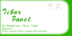 tibor pavel business card